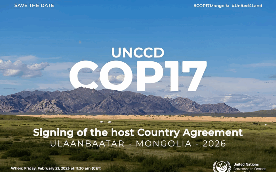 Монгол Улс UNCCD COP17 бага хурлыг зохион байгуулна